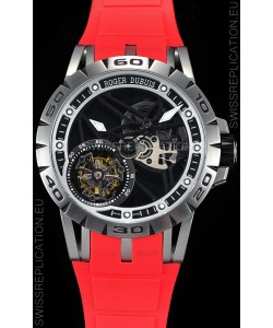 Roger Dubuis Excalibur Spider Flying Tourbillon Skeleton Titanium Casing 1:1 Mirror Swiss Watch