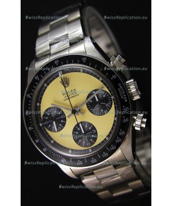 Rolex Daytona Vintage REF 6264 Off-White Dial Swiss Replica Watch - 904L Steel Watch 