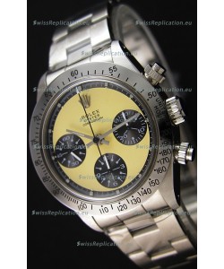 Rolex Daytona Vintage REF 6264 Off-White Dial Swiss Replica Watch - 904L Steel Watch 