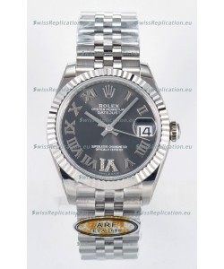 Rolex Super Clone Datejust ETA 2688 Movement 31MM Stainless Steel Case Grey Dial Watch