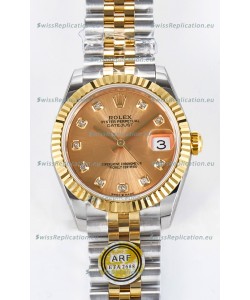 Rolex Super Clone Datejust ETA 2688 Movement 31MM Two Tone Yellow Gold Casing and Dial 