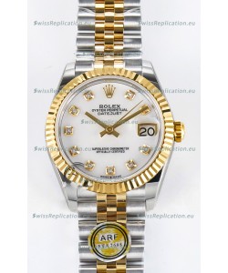 Rolex Super Clone Datejust ETA 2688 Movement 31MM Two Tone Yellow Gold Mother of Peal Dial