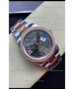 Rolex Datejust 126281RBR-0012 36MM Swiss 1:1 Mirror Replica in 904L Steel - Grey Dial