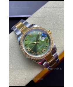 Rolex Datejust 126283RBR-0012 36MM Swiss 1:1 Mirror Replica in 904L Green Dial
