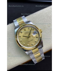 Rolex Datejust 126203 36MM Swiss 1:1 Mirror Replica Watch in 904L Steel - Gold Dial