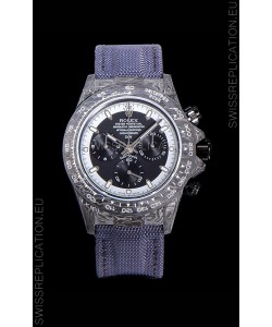 Rolex Daytona DiW Edition "Cream Invert" Forged Cabon Casing 1:1 Mirror Replica