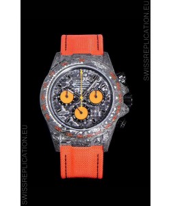 Rolex Daytona DiW Orange Edition Edition Forged Cabon Casing 1:1 Mirror Replica