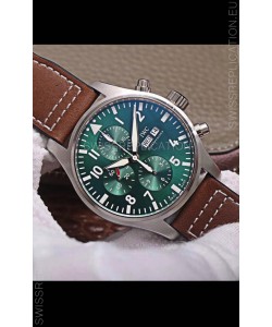 IWC Pilot Chronograph Edition Green Dial 1:1 Mirror Replica Watch