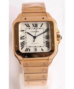 Cartier Santos De Cartier XL 1:1 Rose Gold Casing Swiss Replica Watch 40MM