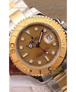 Rolex Yachtmaster 40 Yellow Gold Two Tone 1:1 Swiss Replica Watch in 904L Steel Casing