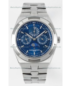 Vacheron Constantin Overseas Perpetual Calendar Ultra-Thin Blue Dial with Steel Strap