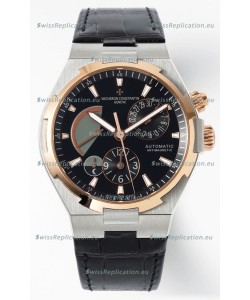 Vacheron Constantin Power Reserve Black Dial Two Tone Black Dial Swiss Replica Watch