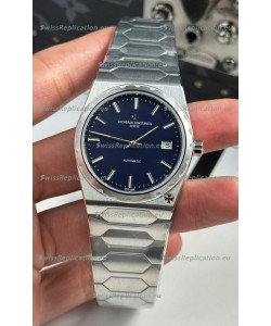 Vacheron Constantin Historiques 222 Super Clone 37MM Steel Casing Watch in Blue Dial 
