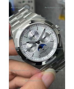 Vacheron Constantin Overseas Perpetual Calendar Ultra-Thin Steel Dial with Steel Strap