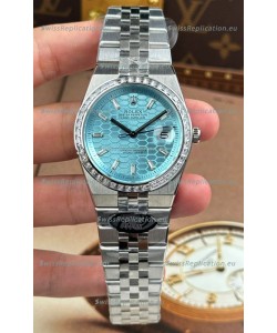 Rolex Land-Dweller 127336 Ice Blue Honeycomb 40MM Swiss Replica Watch 