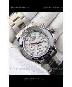 Rolex Daytona Japanese Movement Replica Watch in White Dial - Ceramic Bezel 