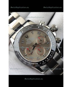Rolex Daytona Japanese Movement Replica Watch in Grey Dial - Ceramic Bezel 