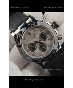 Rolex Daytona Japanese Movement Steel Casing Replica Watch in Meteorite Pattern Dial