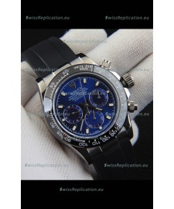 Rolex Daytona Japanese Movement Steel Casing Replica Watch in Blue Dial