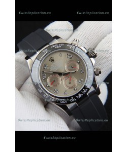 Rolex Daytona Japanese Movement Steel Casing Replica Watch in Grey Dial