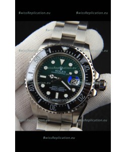 Rolex Sea Dweller Japanese Movement Replica Watch Green Dial 43MM