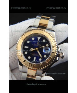 Rolex Yachtmaster Japanese Movement Watch in Two Tone Gold Casing - Blue dial 37MM