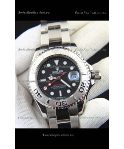 Rolex Yachtmaster Stainless Steel Japanese Replica Watch - 40MM - Black Dial 