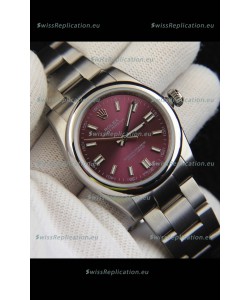 Rolex Oyster Perpetual Japanese Movement Replica Watch 36MM - Burgundy Dial