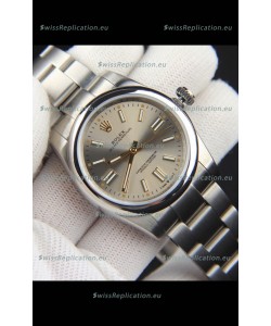 Rolex Oyster Perpetual Japanese Movement Replica Watch 36MM - Grey Dial
