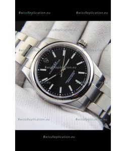 Rolex Oyster Perpetual Japanese Movement Replica Watch 39MM - Black Dial