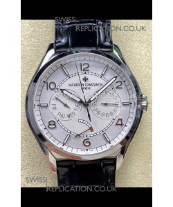 Vacheron Constantin Fiftysix Day-Date Stainless Steel White Dial Swiss Replica Watch 