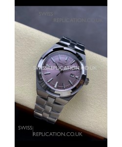 Vacheron Constantin Overseas 35MM Pink Dial Steel Strap Super Clone Watch 