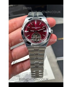 Vacheron Constantin Overseas Tourbillon Red Dial Super Clone Watch 