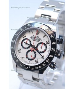 Rolex Project X Daytona Limited Edition Series II Cosmograph MonoBloc Cerachrom Swiss Watch in White Dial