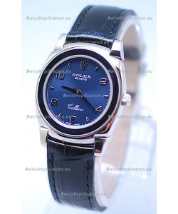 Rolex Cellini Cestello Ladies Swiss Watch All Blue